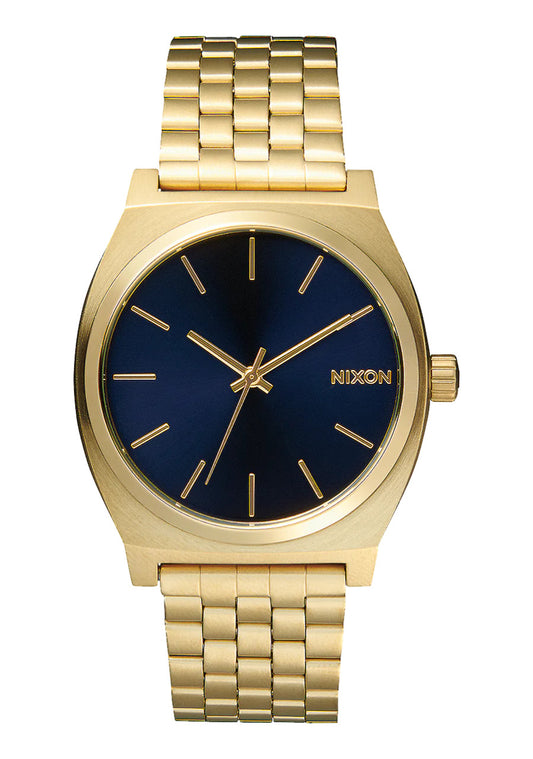 A0451931-00 - Nixon Time Teller - All Light Gold / Cobalt Stainless Steel Watch For Men