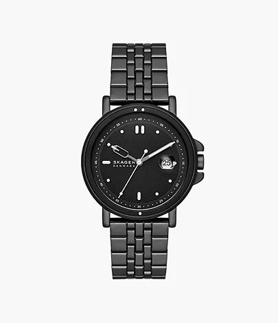SKW6920 - Skagen Signatur Sport Three-Hand Date Midnight Stainless Steel Bracelet Watch - Shop Authentic watch(s) from Maybrands - for as low as ₦234000! 