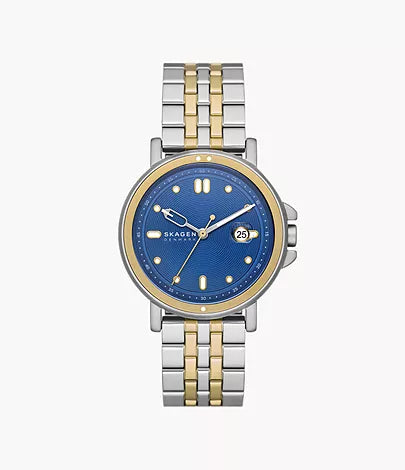 SKW6921 - Skagen Signatur Sport Three-Hand Date Two-Tone Stainless Steel Bracelet Watch - Shop Authentic watches(s) from Maybrands - for as low as ₦234000! 
